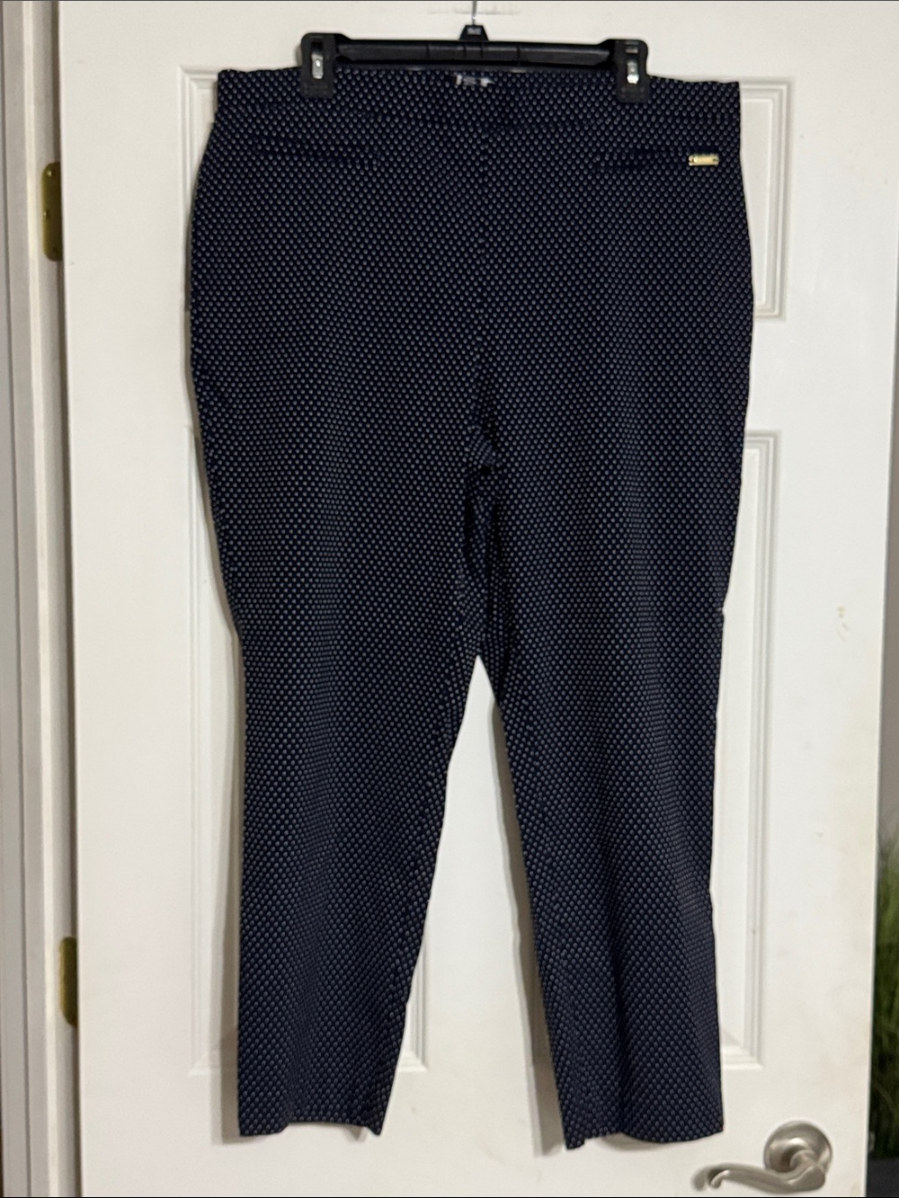 Jones New York Navy Polka Dot  Pants, Great Shape!
